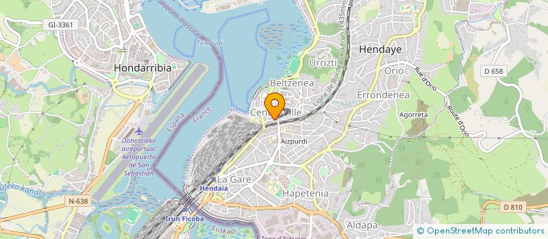 localisation de l'entreprise MADAME CHRISTELLE ROUSSE  HENDAYE