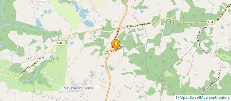 localisation de l'entreprise MADAME CHRISTELLE ROUSSELY  PREYSSAC D'EXCIDEUIL