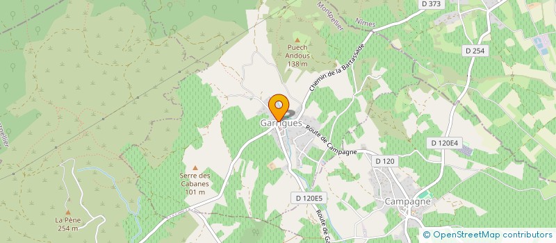 localisation de l'entreprise MADAME CHRISTELLE ROUVIERE  GARRIGUES