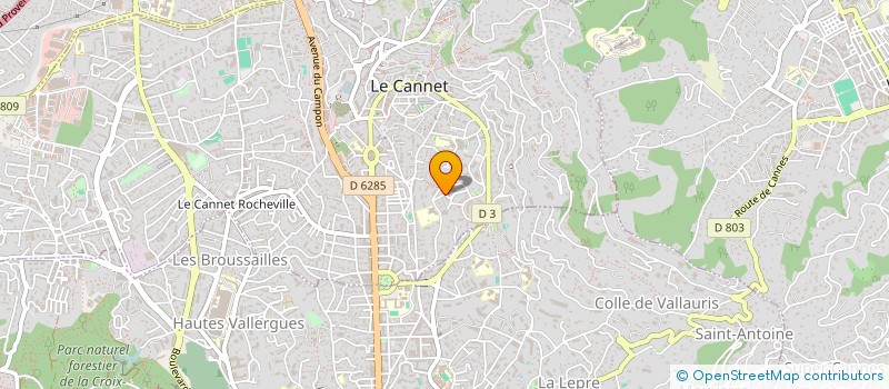 localisation de l'entreprise MADAME CHRISTELLE ROUX à LE CANNET