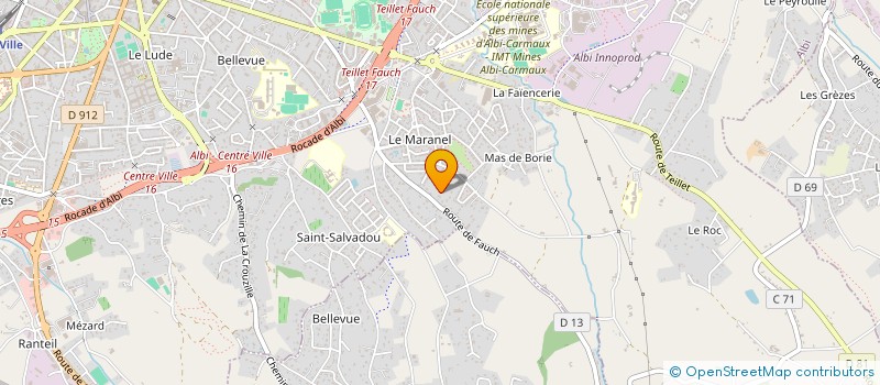 localisation de l'entreprise MADAME CHRISTELLE RUL  ALBI