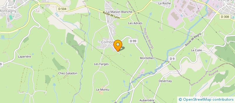 localisation de l'entreprise MADAME CHRISTELLE SAINT PAUL  COMBRE