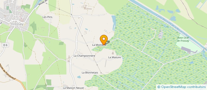 localisation de l'entreprise MADAME CHRISTELLE SAINT-POL  FROSSAY