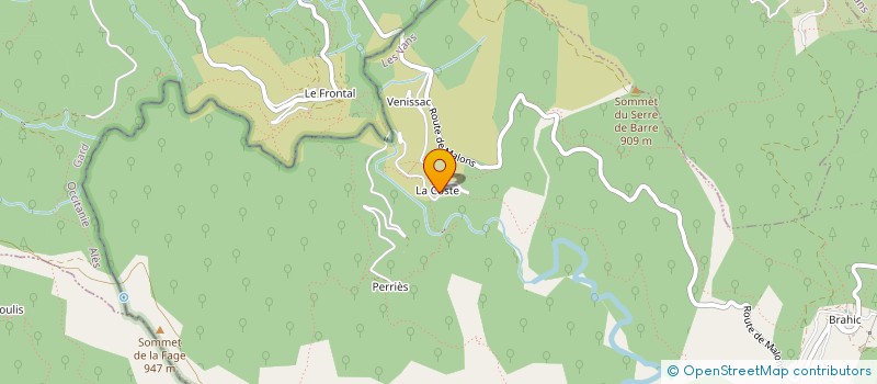 localisation de l'entreprise MADAME CHRISTELLE SALLE  MALARCE-SUR-LA-THINES