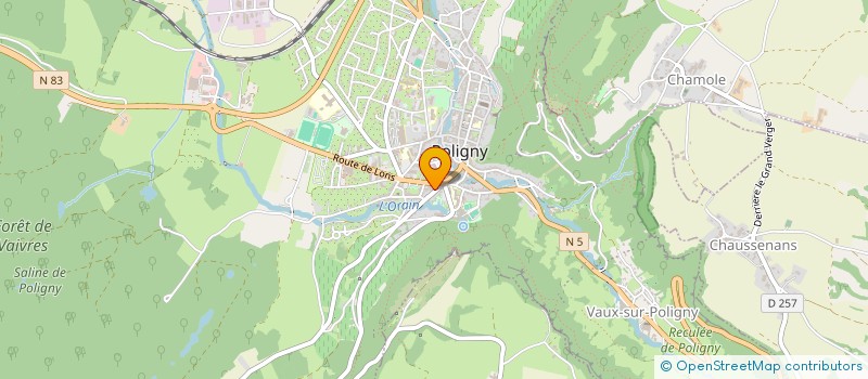 localisation de l'entreprise MADAME CHRISTELLE SALOMON  POLIGNY