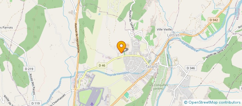 localisation de l'entreprise MADAME CHRISTELLE SANGALETTI  TALLARD