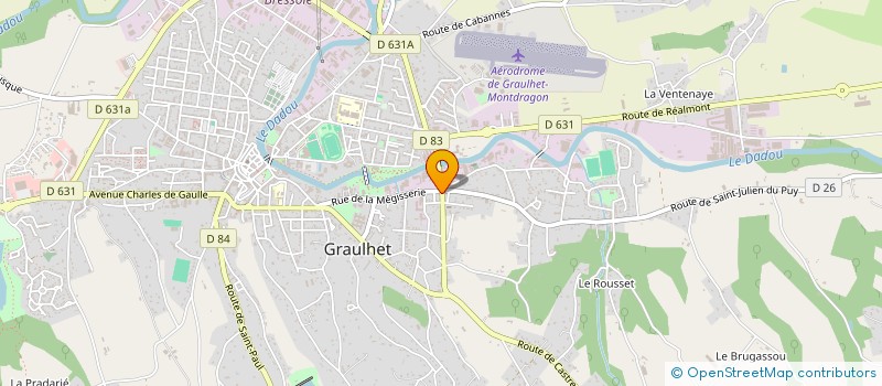 localisation de l'entreprise MADAME CHRISTELLE SAQUER  GRAULHET