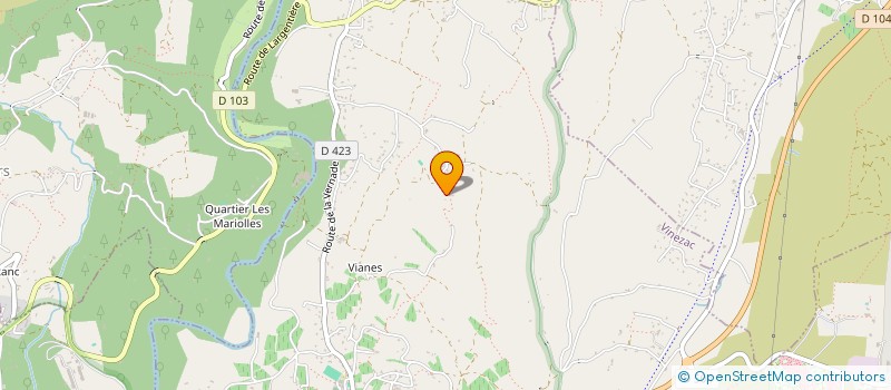 localisation de l'entreprise MADAME CHRISTELLE SARRIEN  VINEZAC