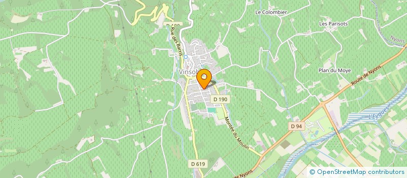 localisation de l'entreprise MADAME CHRISTELLE SAUVAGE à VINSOBRES