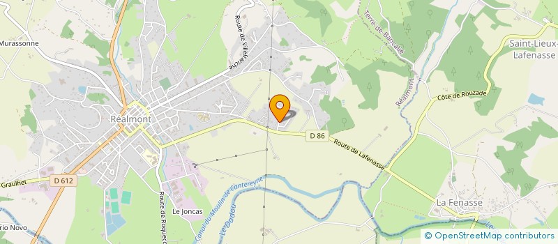 localisation de l'entreprise MADAME CHRISTELLE SAUVAGE  REALMONT