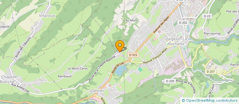 localisation de l'entreprise MADAME CHRISTELLE SCHRAMME  VALGELON-LA ROCHETTE