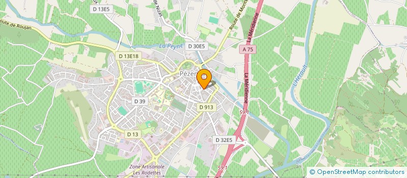 localisation de l'entreprise MADAME CHRISTELLE SCHULTZ à PEZENAS