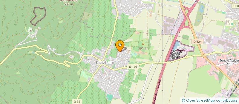 localisation de l'entreprise MADAME CHRISTELLE SCHULZ  KINTZHEIM
