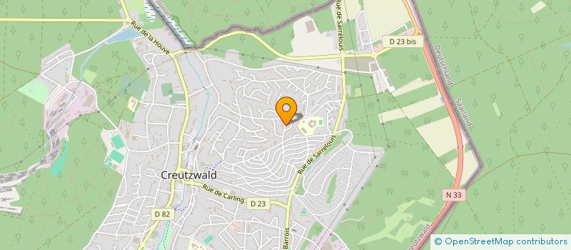 localisation de l'entreprise MADAME CHRISTELLE SCHWARZ  CREUTZWALD