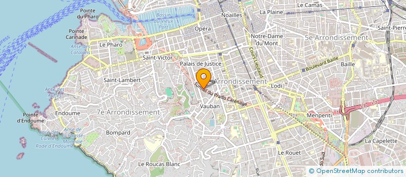 localisation de l'entreprise MADAME CHRISTELLE SEGUIN  MARSEILLE