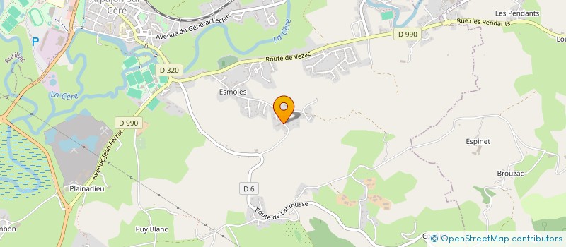localisation de l'entreprise MADAME CHRISTELLE SEVESTRE à ARPAJON-SUR-CERE