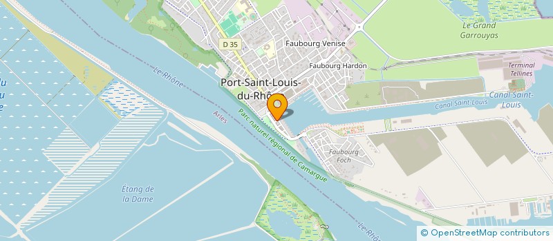 localisation de l'entreprise MADAME CHRISTELLE SIMON à PORT-SAINT-LOUIS-DU-RHONE
