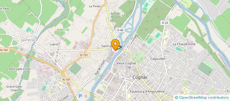 localisation de l'entreprise MADAME CHRISTELLE SIMON à COGNAC