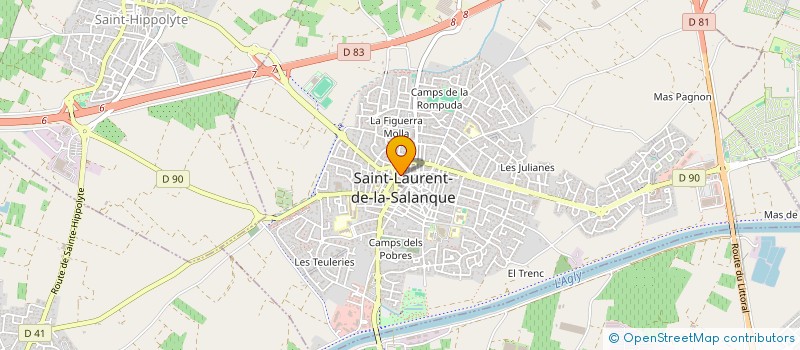 localisation de l'entreprise MADAME CHRISTELLE SISOUPHANH à SAINT-LAURENT-DE-LA-SALANQUE