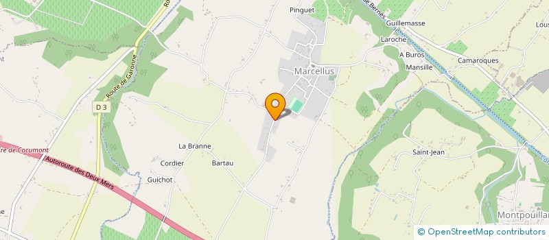 localisation de l'entreprise MADAME CHRISTELLE SORET  MARCELLUS