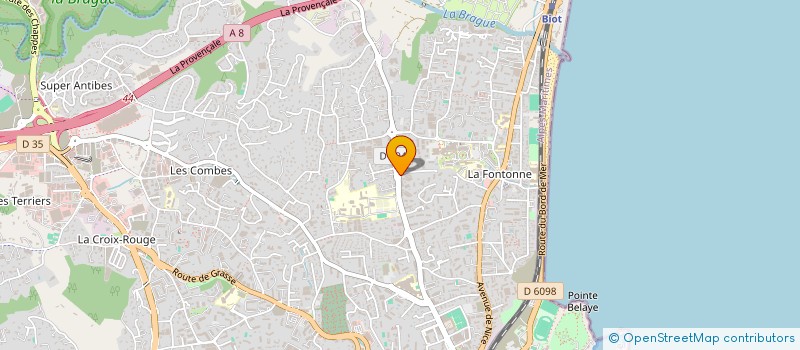 localisation de l'entreprise MADAME CHRISTELLE TAHANAOUT  ANTIBES