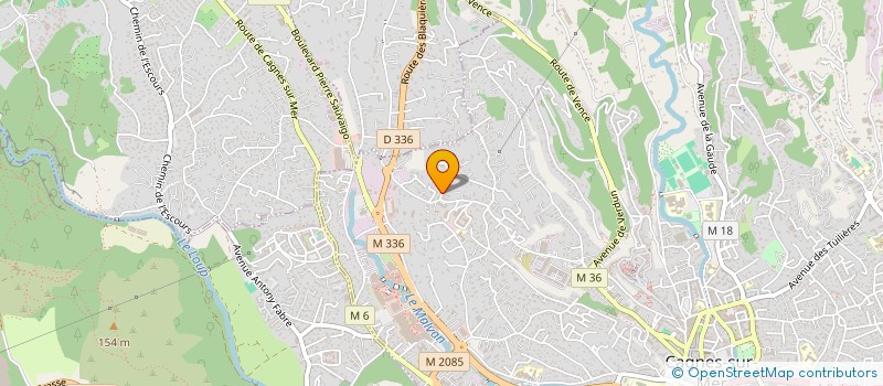localisation de l'entreprise MADAME CHRISTELLE TARAVEL  CAGNES-SUR-MER