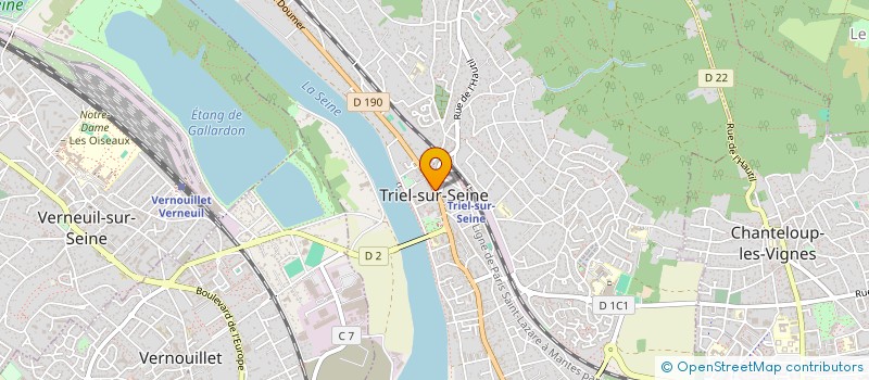 localisation de l'entreprise MADAME CHRISTELLE TAVARES  TRIEL-SUR-SEINE