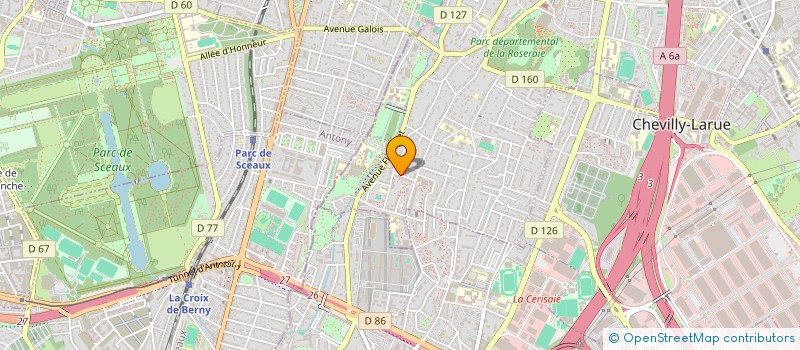 localisation de l'entreprise MADAME CHRISTELLE TCHICAYA NDOUMOU  L'HAY-LES-ROSES