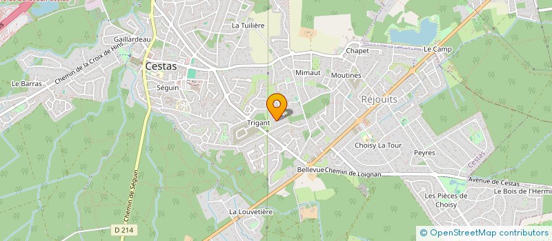 localisation de l'entreprise MADAME CHRISTELLE TECHER  CESTAS