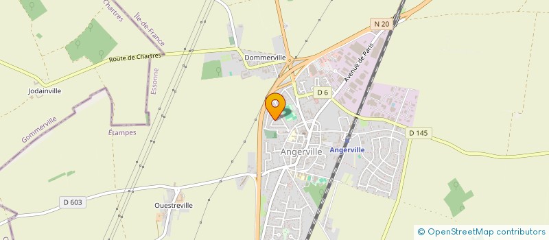 localisation de l'entreprise MADAME CHRISTELLE TEINTURIER à ANGERVILLE