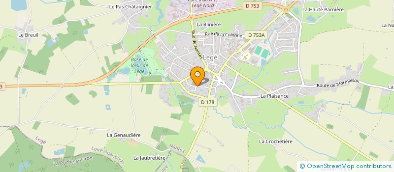 localisation de l'entreprise MADAME CHRISTELLE TENAILLEAU  LEGE