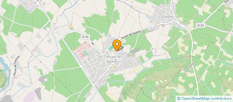 localisation de l'entreprise MADAME CHRISTELLE THOMAS  THEZAN-LES-BEZIERS