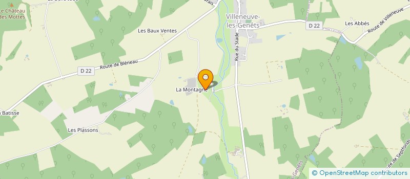 localisation de l'entreprise MADAME CHRISTELLE THOMAS  VILLENEUVE LES GENETS