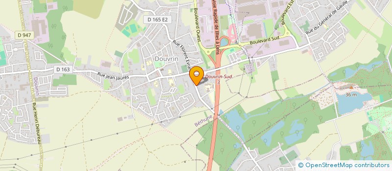 localisation de l'entreprise MADAME CHRISTELLE THOUILLEZ  DOUVRIN