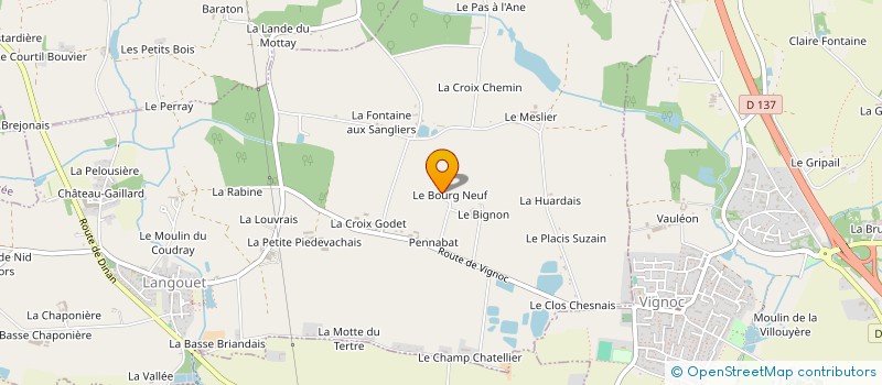 localisation de l'entreprise MADAME CHRISTELLE TISSERAND  LES IFFS