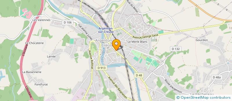 localisation de l'entreprise MADAME CHRISTELLE TOTY à ARGENTON-SUR-CREUSE