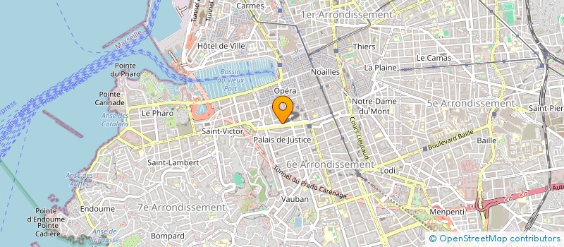 localisation de l'entreprise MADAME CHRISTELLE TOUPIN  MARSEILLE