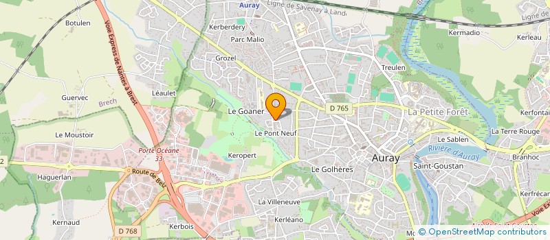 localisation de l'entreprise MADAME CHRISTELLE TRAVERT à AURAY