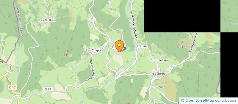 localisation de l'entreprise MADAME CHRISTELLE TRICHARD  JULIENAS