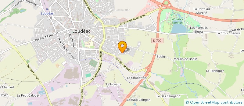 localisation de l'entreprise MADAME CHRISTELLE URVOY à LOUDEAC