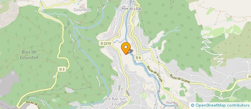 localisation de l'entreprise MADAME CHRISTELLE VACCA  LE BAR-SUR-LOUP