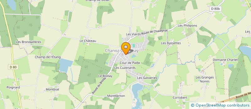 localisation de l'entreprise MADAME CHRISTELLE VAILLEND à CHANOZ-CHATENAY