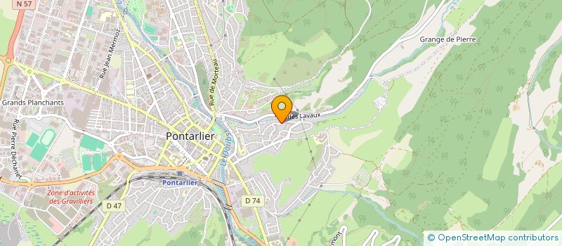localisation de l'entreprise MADAME CHRISTELLE VARLET à PONTARLIER