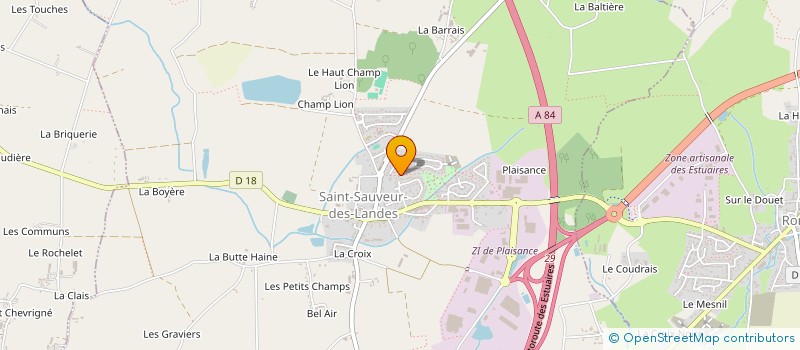 localisation de l'entreprise MADAME CHRISTELLE VEISLINGER à SAINT-SAUVEUR-DES-LANDES