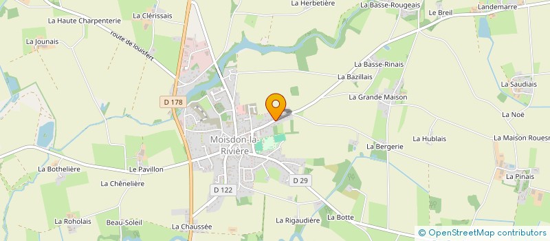 localisation de l'entreprise MADAME CHRISTELLE VERDIER  MOISDON-LA-RIVIERE