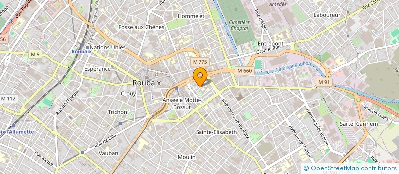 localisation de l'entreprise MADAME CHRISTELLE VERTRIEST à ROUBAIX