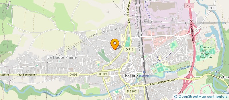 localisation de l'entreprise MADAME CHRISTELLE VIALON à ISSOIRE