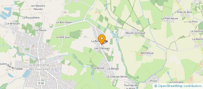 localisation de l'entreprise MADAME CHRISTELLE VICEDO à GRANDCHAMP-DES-FONTAINES