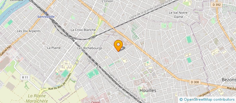 localisation de l'entreprise MADAME CHRISTELLE VICHERY  HOUILLES