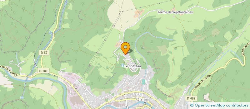 localisation de l'entreprise MADAME CHRISTELLE VIENNET  ORNANS